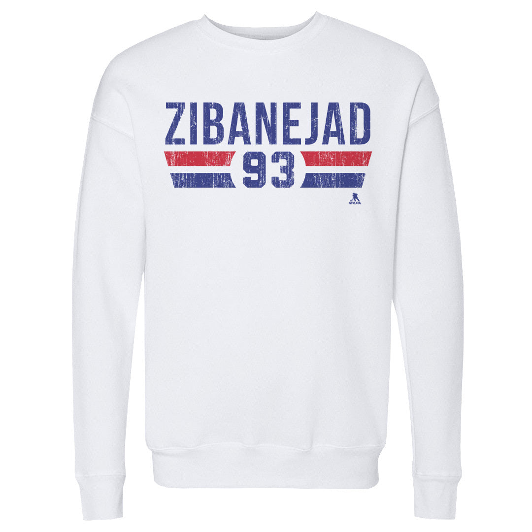 Mika Zibanejad Men&#39;s Crewneck Sweatshirt | 500 LEVEL