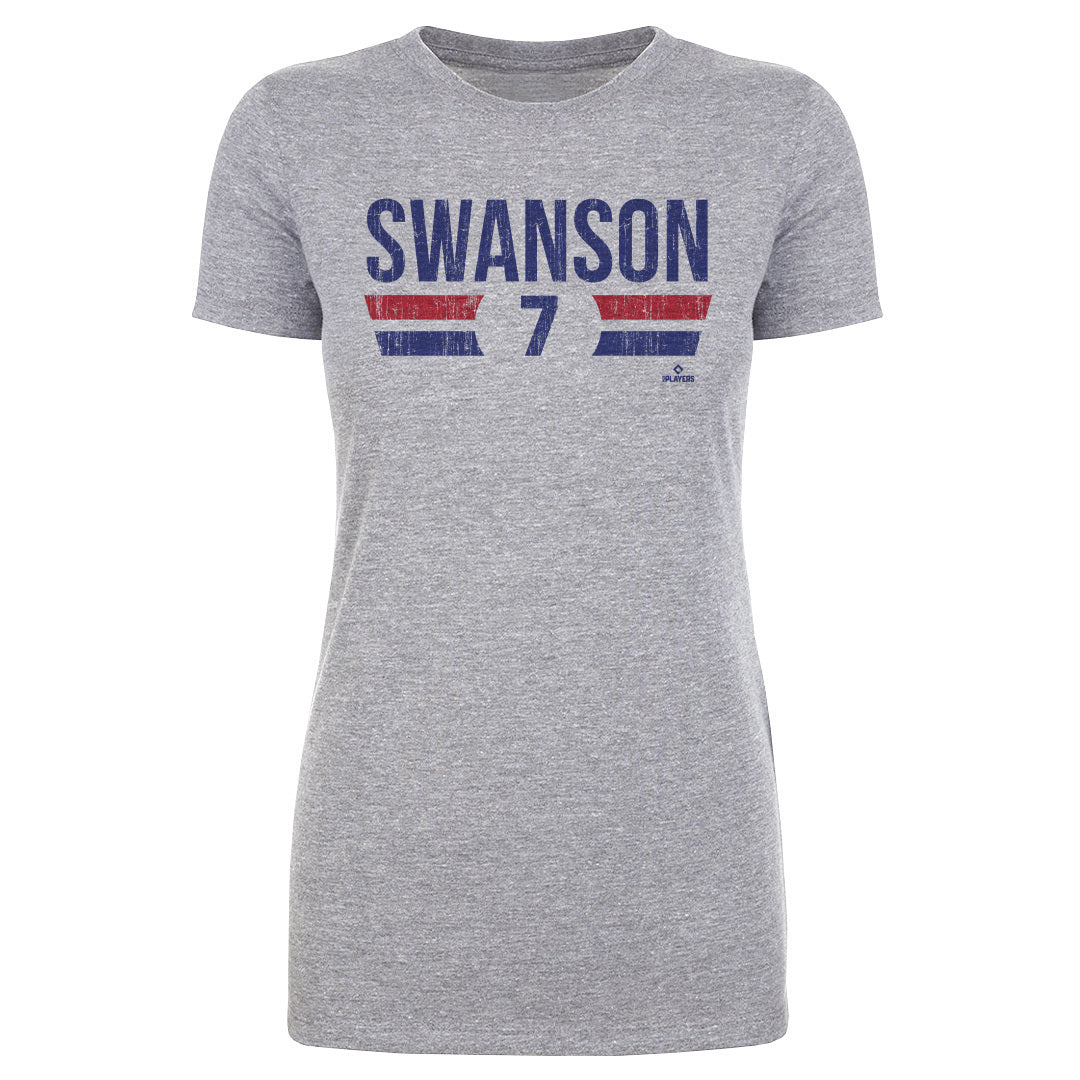  Dansby Swanson 3/4 Sleeve T-Shirt (Baseball Tee, XXX-Large,  Royal/Heather Gray) - Dansby Swanson Chicago Base WHT : Sports & Outdoors