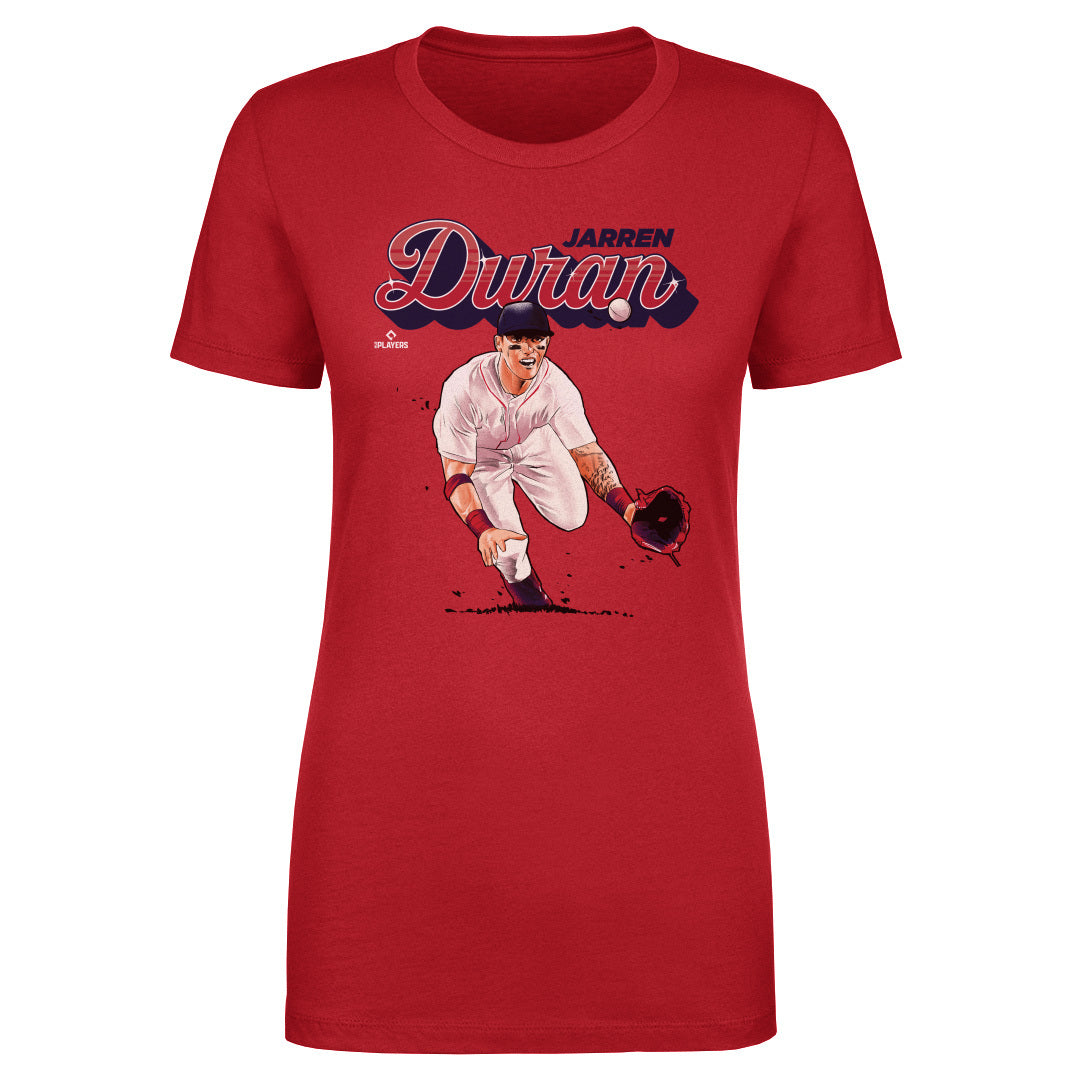 Jarren Duran Boston Red Sox Women's Navy Roster Name & Number T-Shirt 