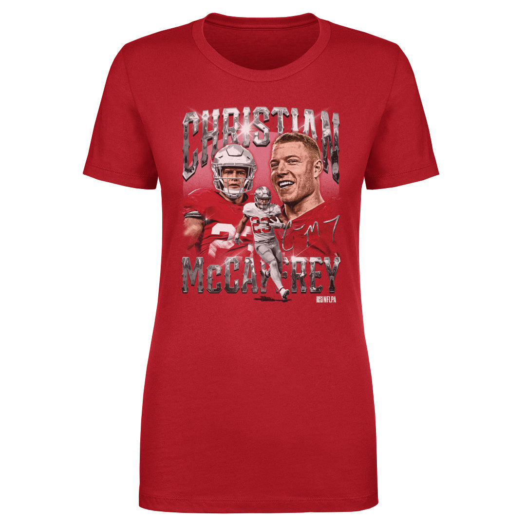 Christian McCaffrey Women&#39;s T-Shirt | 500 LEVEL