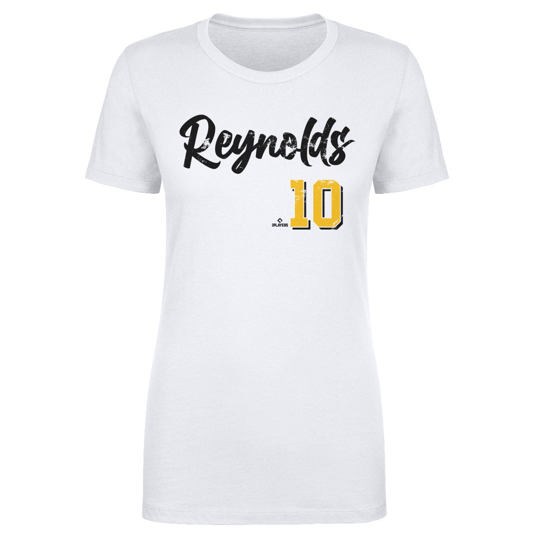 Bryan Reynolds Women's T-Shirt - Heather Gray - Pittsburgh | 500 Level Major League Baseball Players Association (MLBPA)