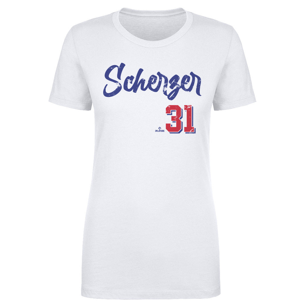  Max Scherzer Shirt (Cotton, Small, Heather Gray) - Max