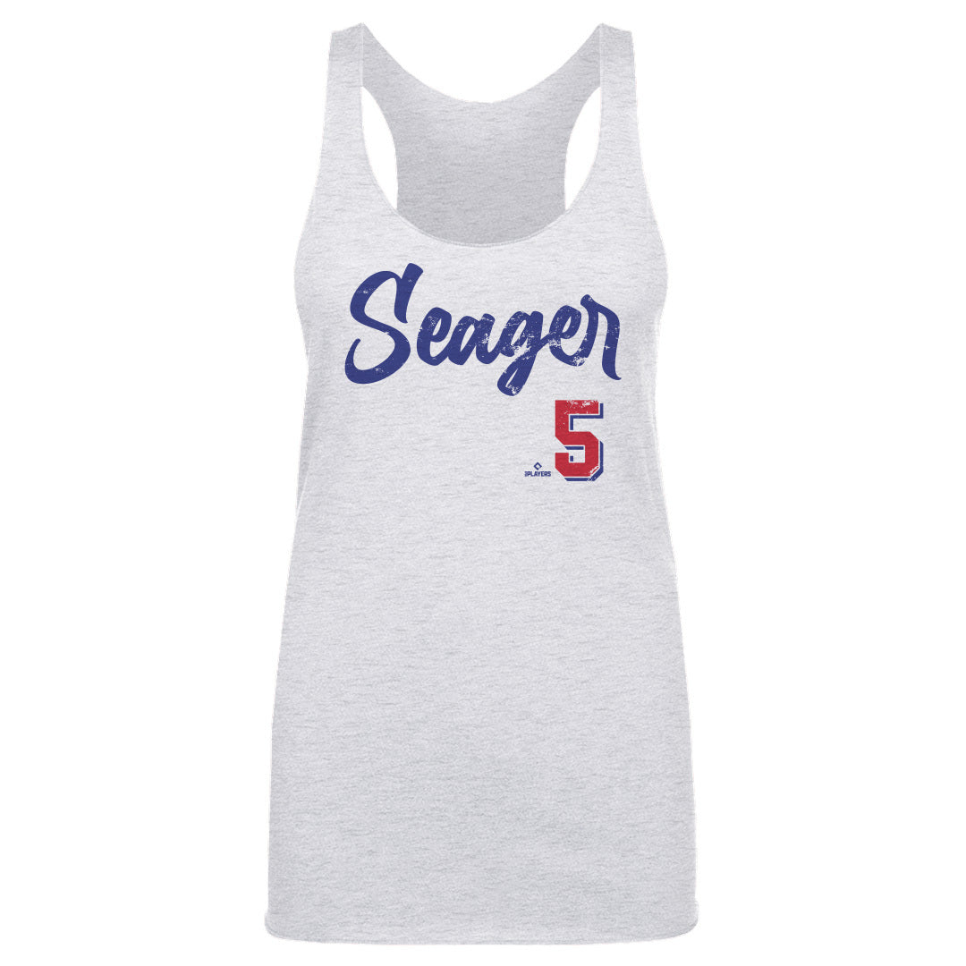 Texas Rangers Corey Seager Women's Tank Top - Tri Gray - Texas | 500 Level Major League Baseball Players Association (MLBPA)