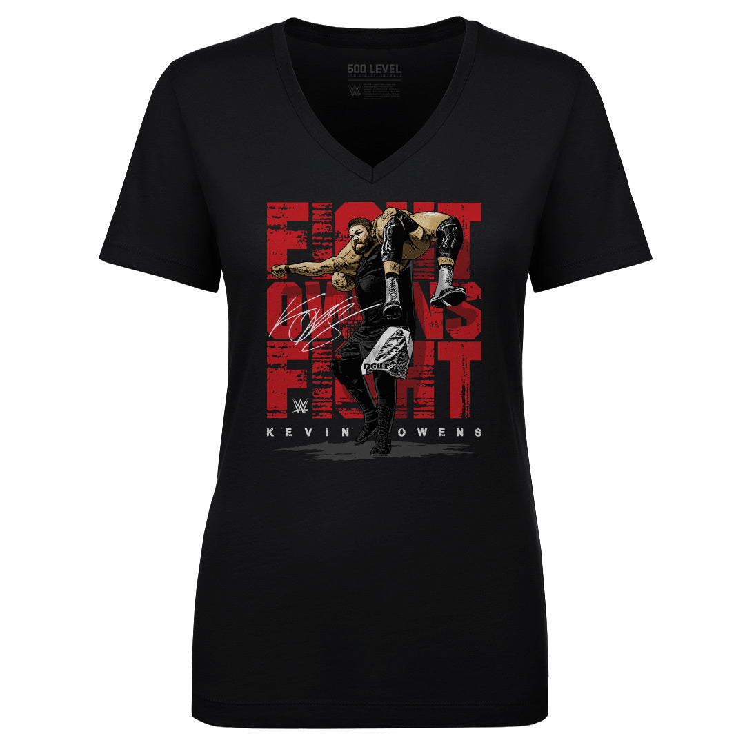 Kevin Owens Women&#39;s V-Neck T-Shirt | 500 LEVEL