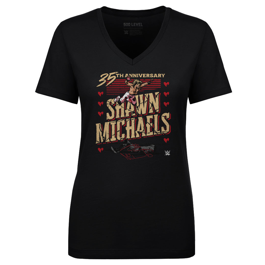 Shawn Michaels Women&#39;s V-Neck T-Shirt | 500 LEVEL