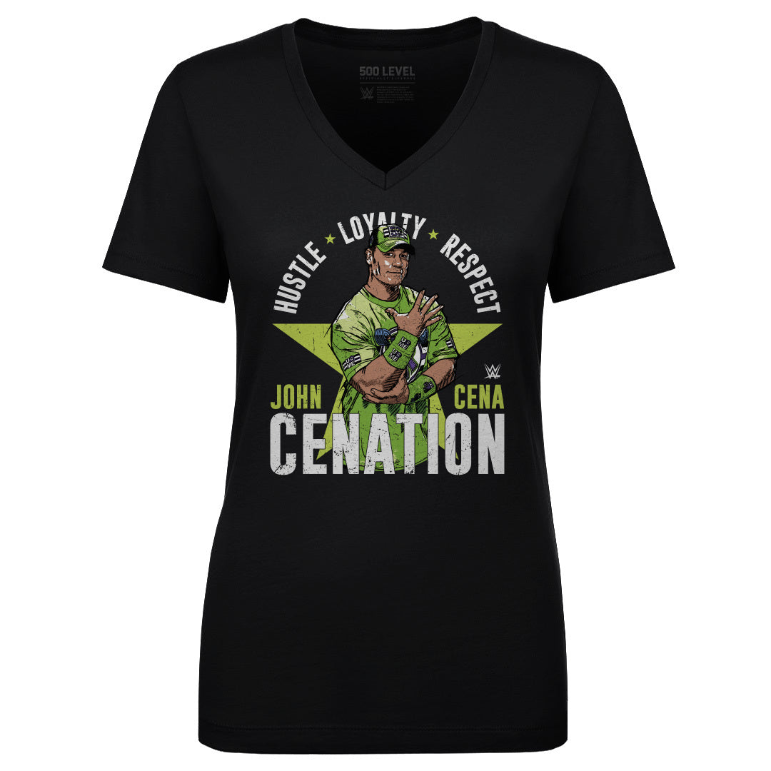 John Cena Women&#39;s V-Neck T-Shirt | 500 LEVEL