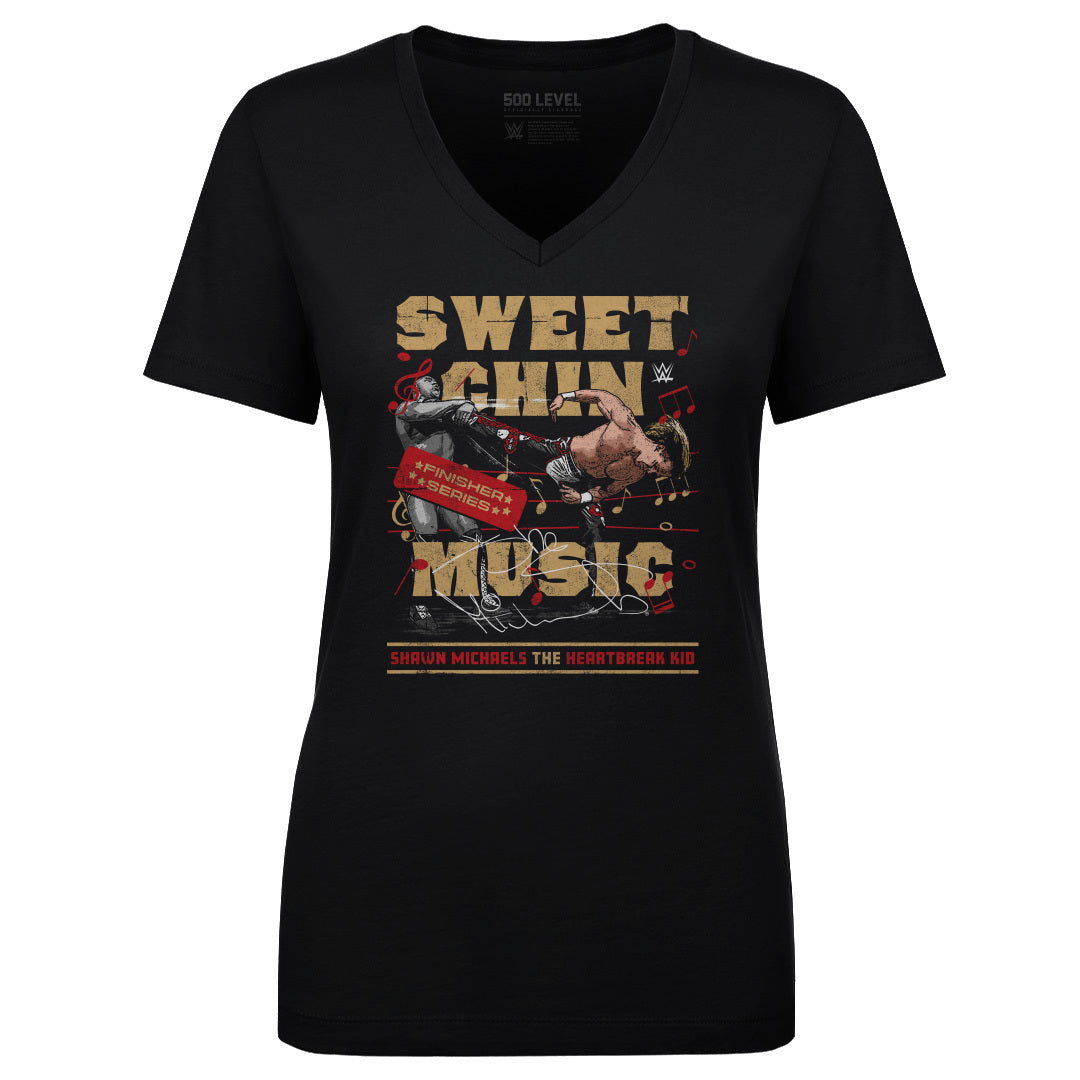 Shawn Michaels Women&#39;s V-Neck T-Shirt | 500 LEVEL