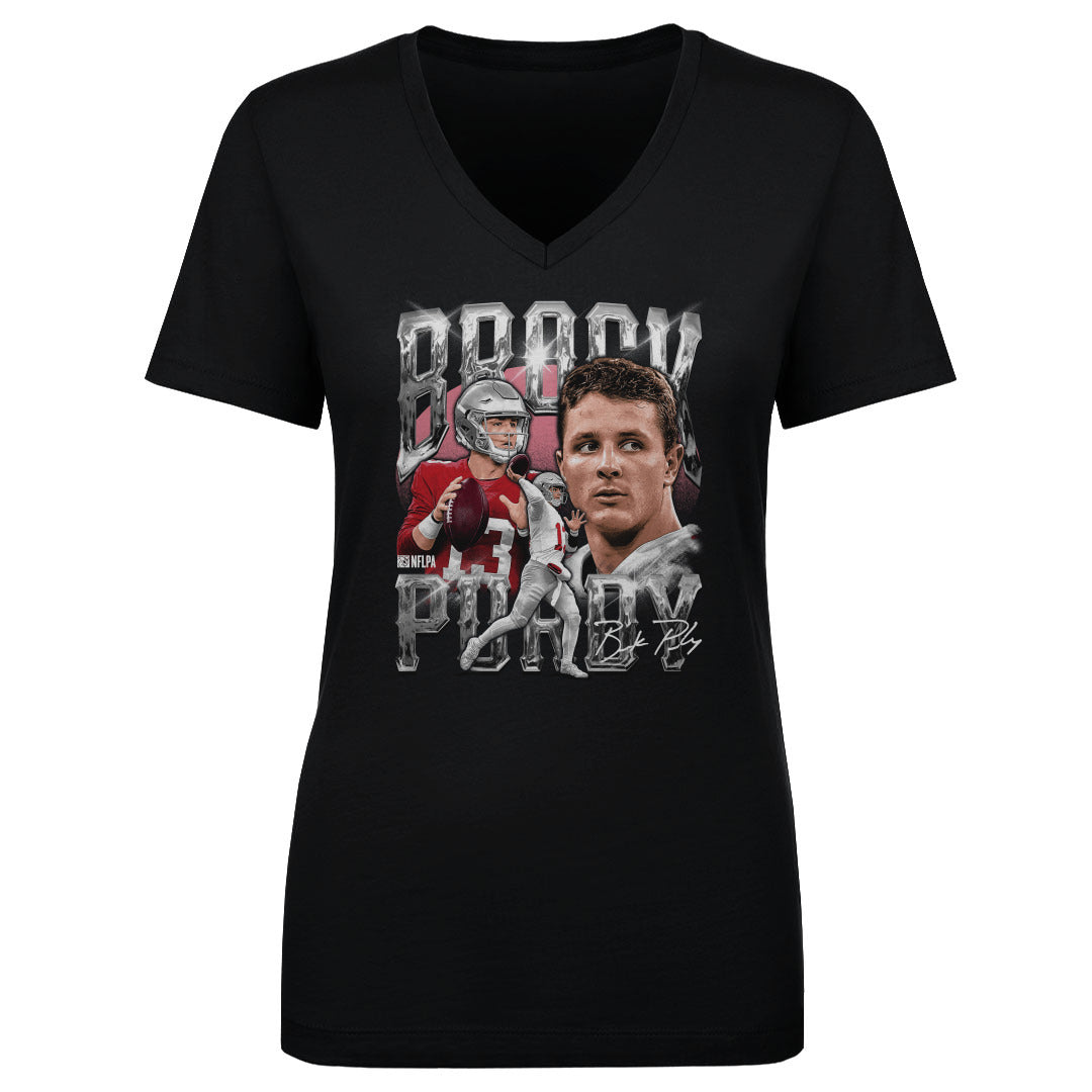 Brock Purdy Women&#39;s V-Neck T-Shirt | 500 LEVEL