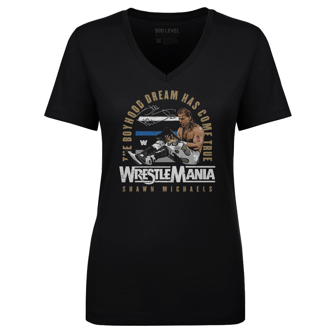 Shawn Michaels Women&#39;s V-Neck T-Shirt | 500 LEVEL