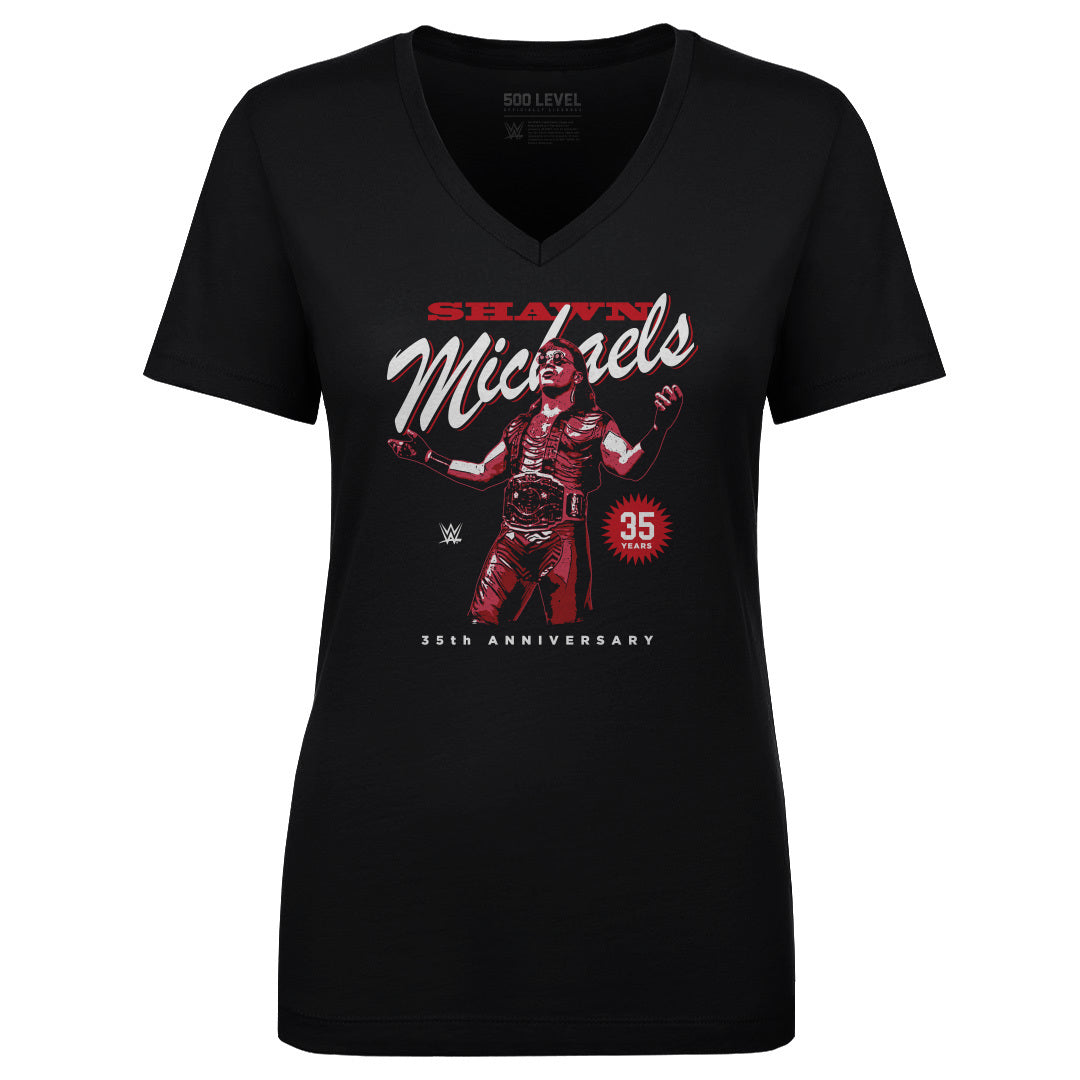 Shawn Michaels Women&#39;s V-Neck T-Shirt | 500 LEVEL