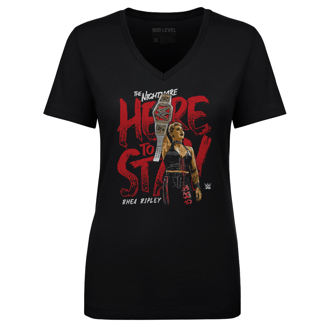 Rhea Ripley Women&#39;s V-Neck T-Shirt | 500 LEVEL