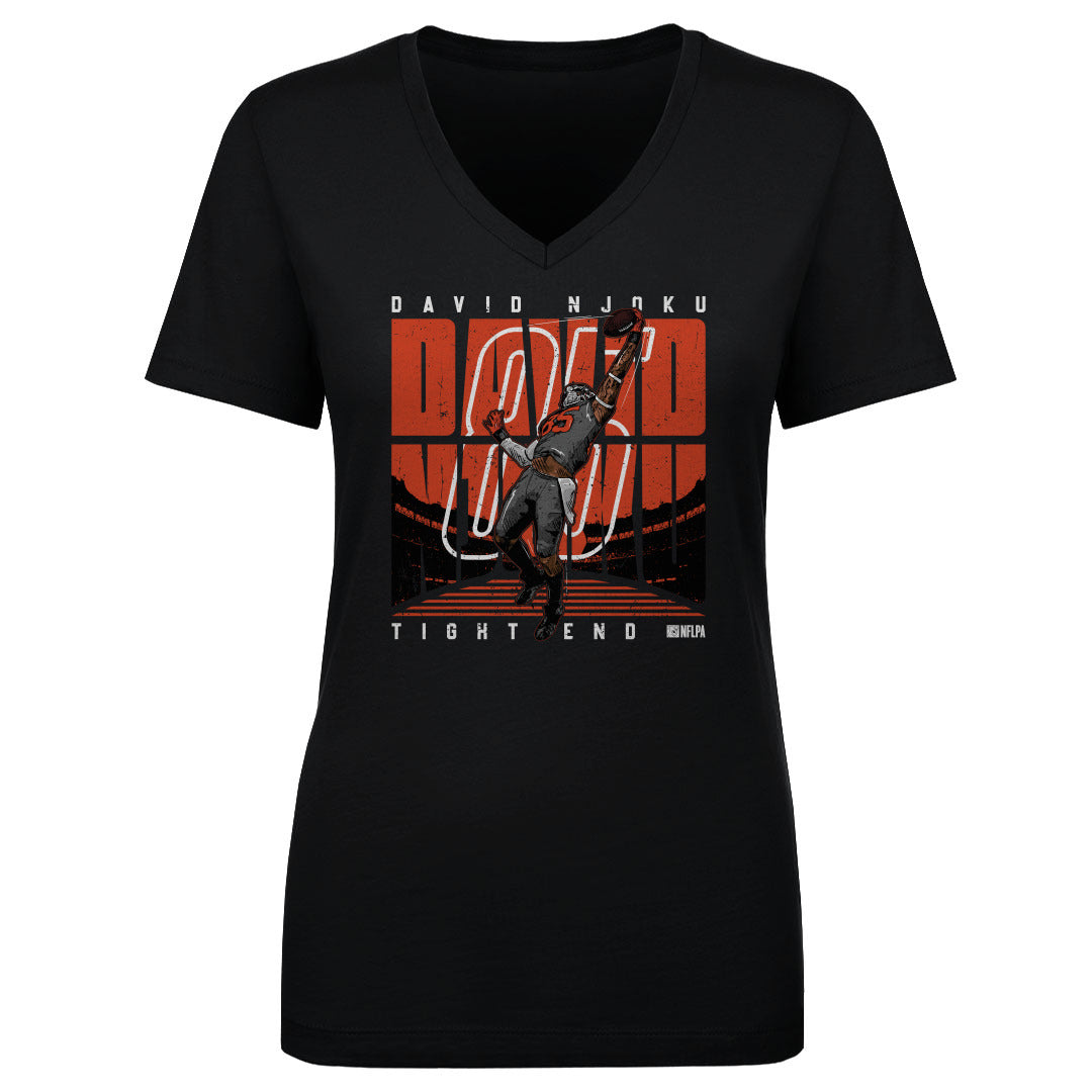 David Njoku Women&#39;s V-Neck T-Shirt | 500 LEVEL