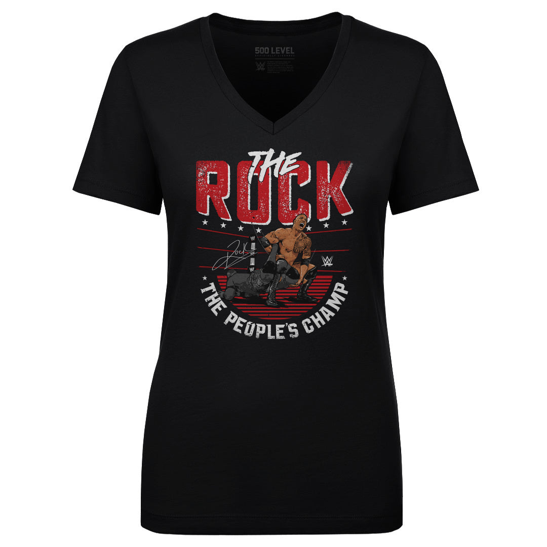 The Rock Women&#39;s V-Neck T-Shirt | 500 LEVEL