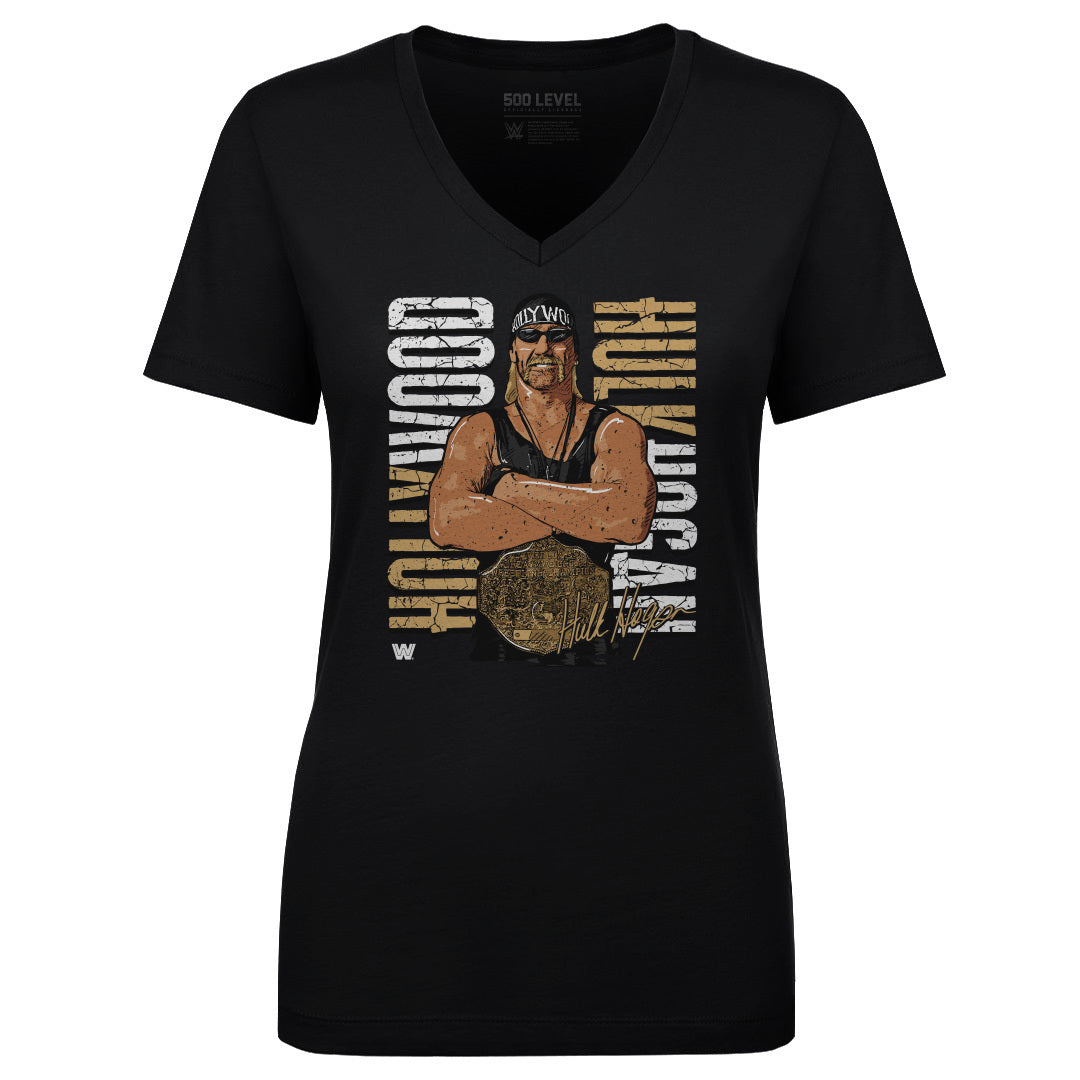 Hulk Hogan Women&#39;s V-Neck T-Shirt | 500 LEVEL