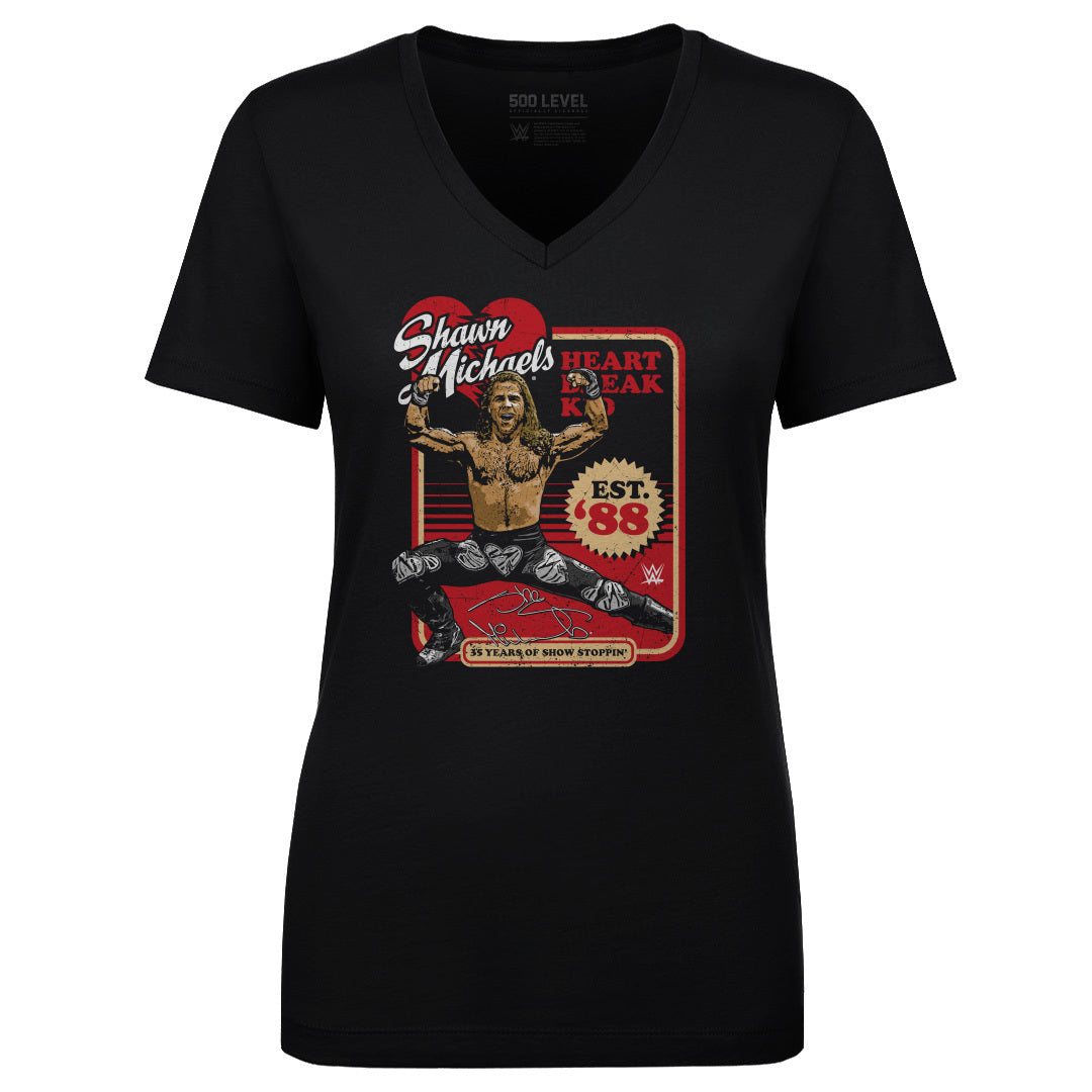 Shawn Michaels Women&#39;s V-Neck T-Shirt | 500 LEVEL