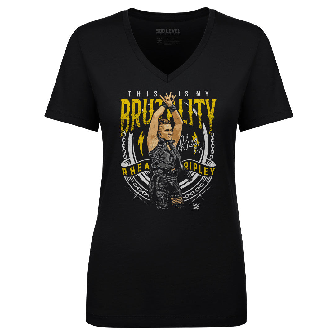 Rhea Ripley Women&#39;s V-Neck T-Shirt | 500 LEVEL