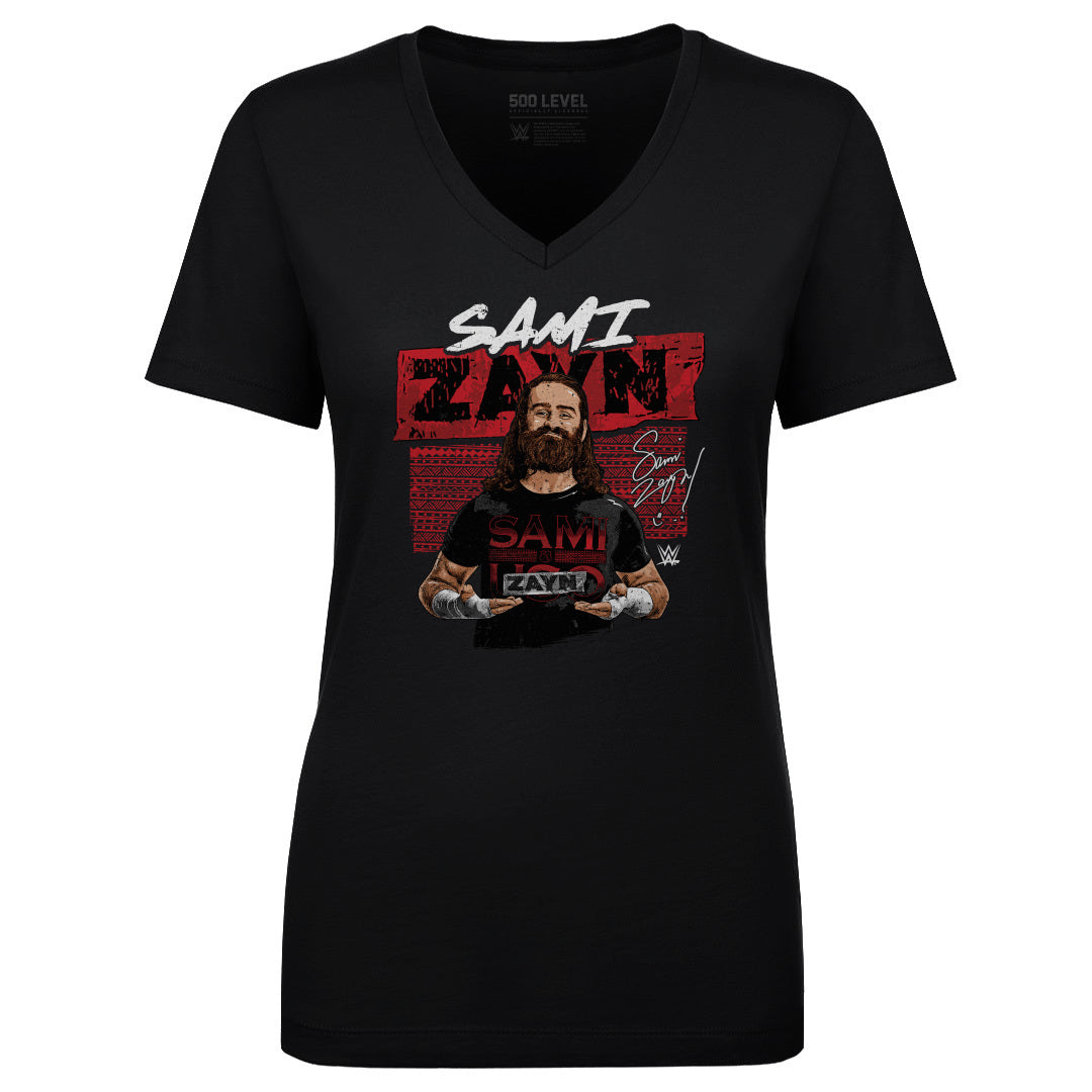 Sami Zayn Women&#39;s V-Neck T-Shirt | 500 LEVEL