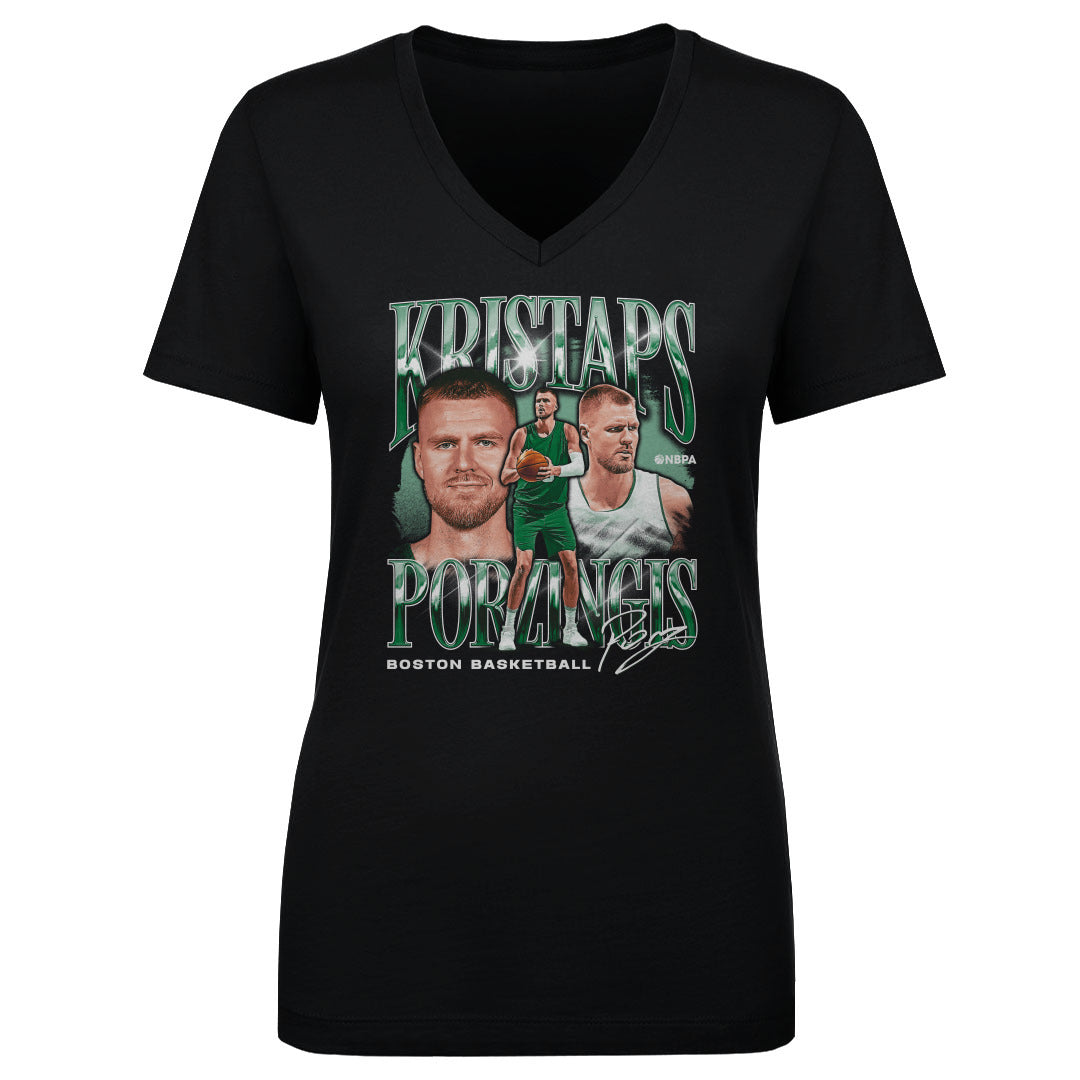 Kristaps Porzingis Women&#39;s V-Neck T-Shirt | 500 LEVEL