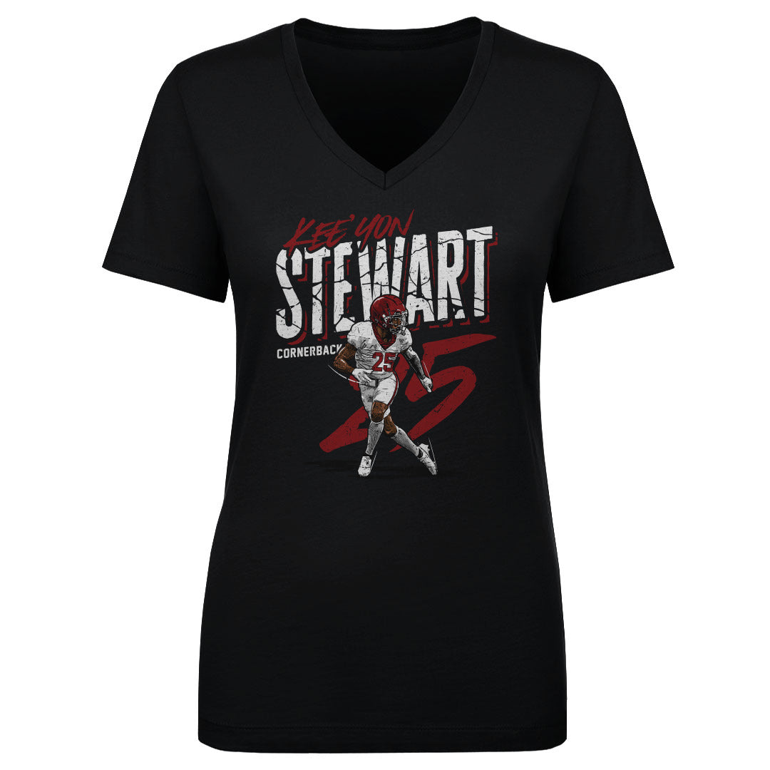 Kee&#39;yon Stewart Women&#39;s V-Neck T-Shirt | 500 LEVEL