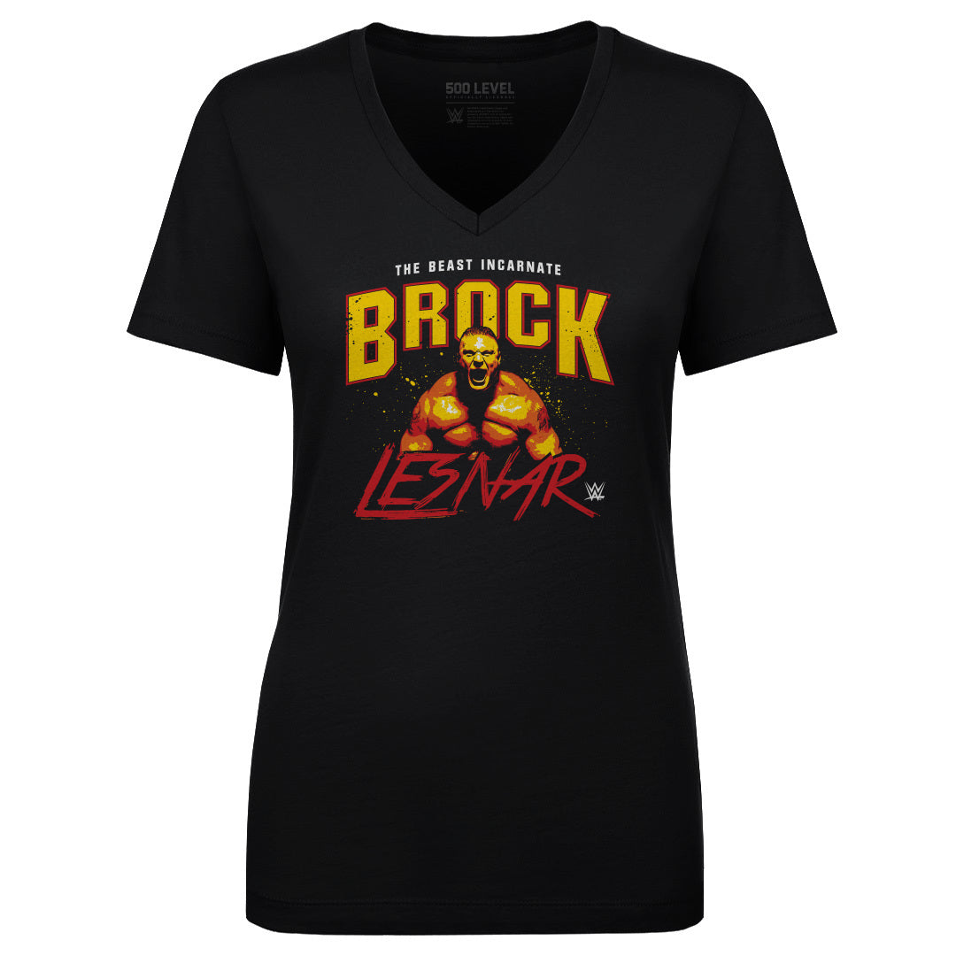 Brock Lesnar Women&#39;s V-Neck T-Shirt | 500 LEVEL