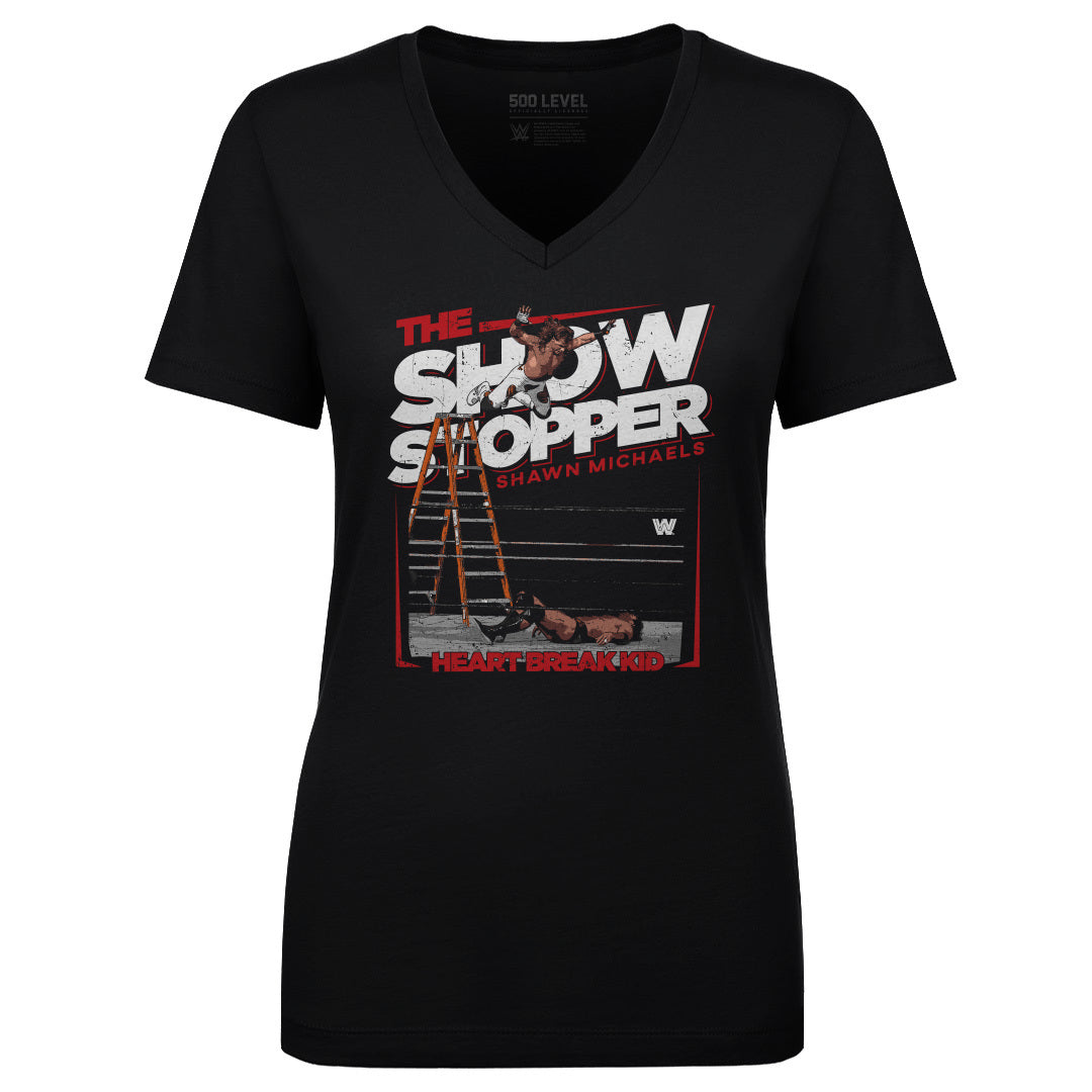 Shawn Michaels Women&#39;s V-Neck T-Shirt | 500 LEVEL