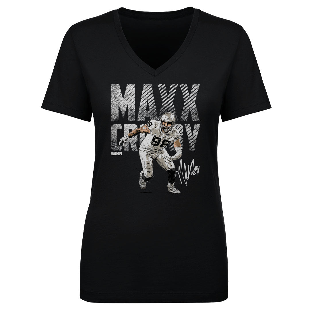 Maxx Crosby Women&#39;s V-Neck T-Shirt | 500 LEVEL