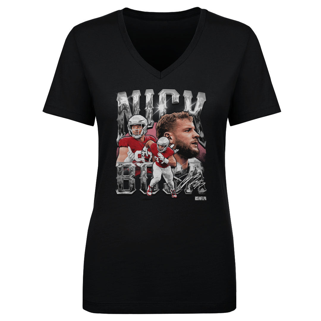 Nick Bosa Women&#39;s V-Neck T-Shirt | 500 LEVEL