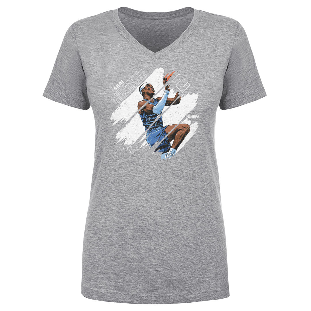 Shai Gilgeous-Alexander Women&#39;s V-Neck T-Shirt | 500 LEVEL