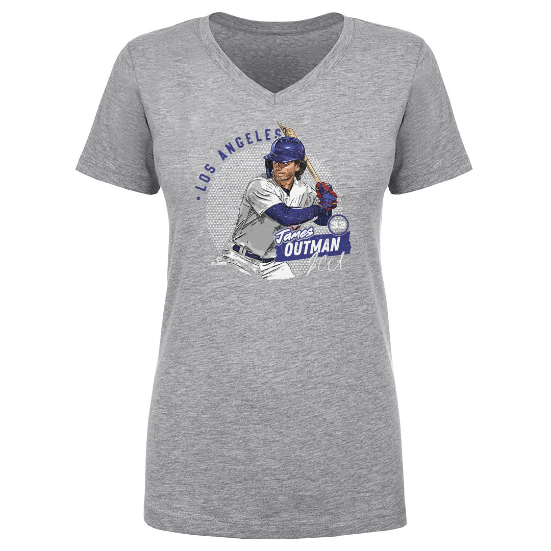 James Outman Women&#39;s V-Neck T-Shirt | 500 LEVEL