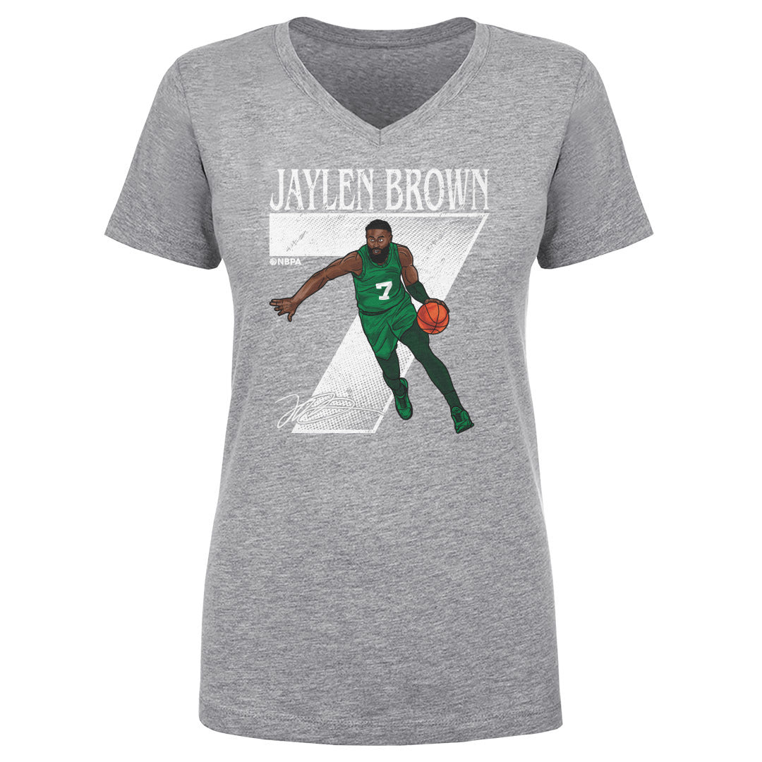 Jaylen Brown Women&#39;s V-Neck T-Shirt | 500 LEVEL