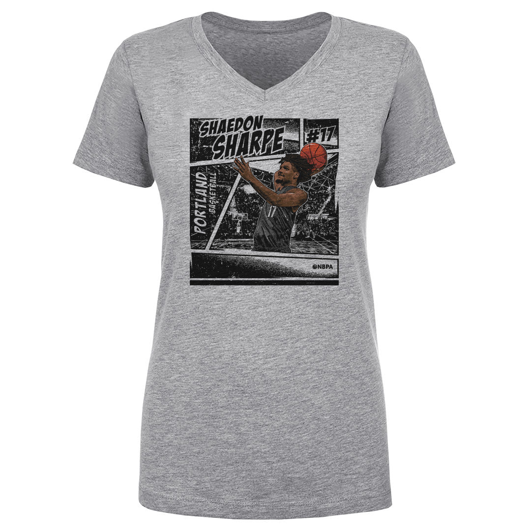 Shaedon Sharpe Women&#39;s V-Neck T-Shirt | 500 LEVEL