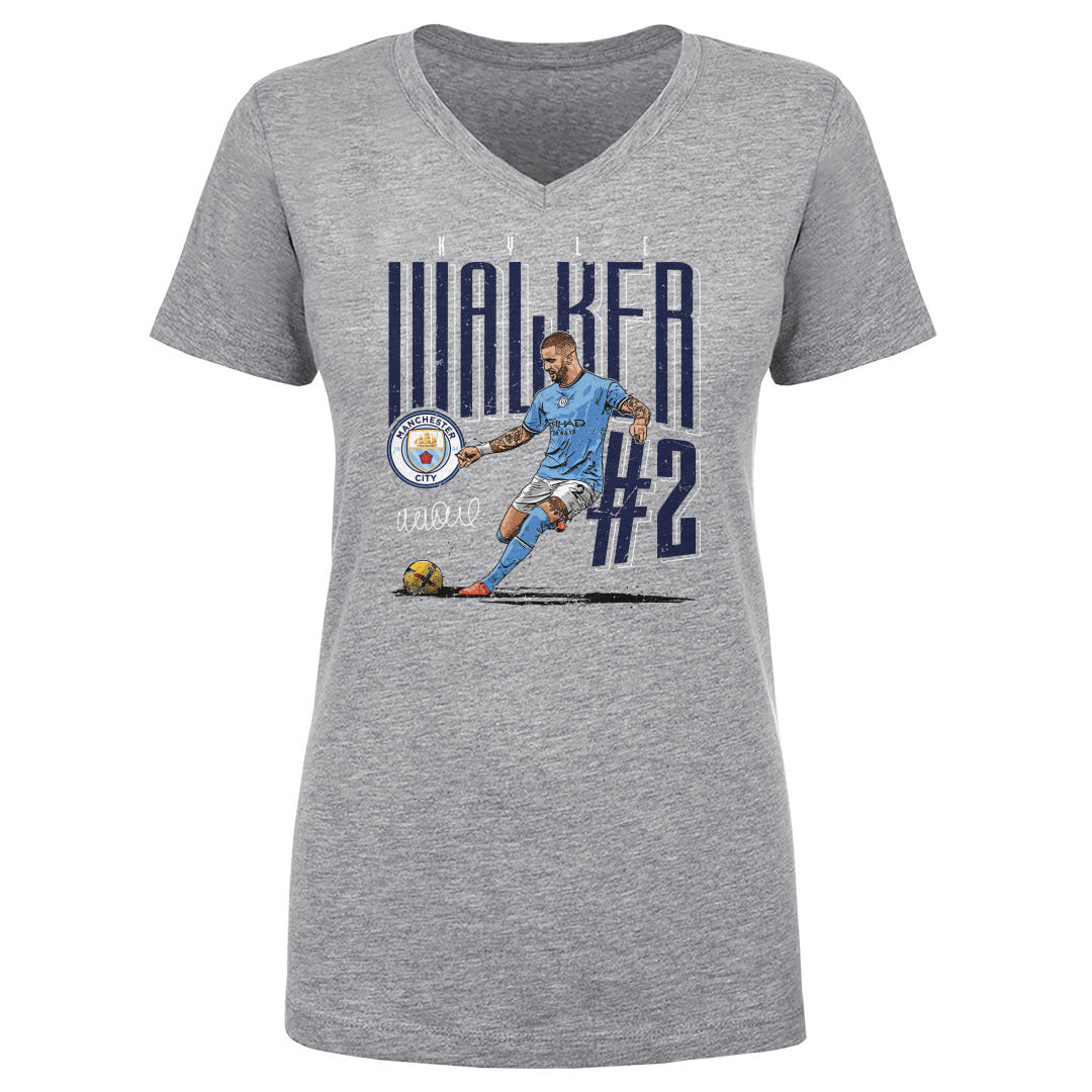 Kyle Walker Women&#39;s V-Neck T-Shirt | 500 LEVEL