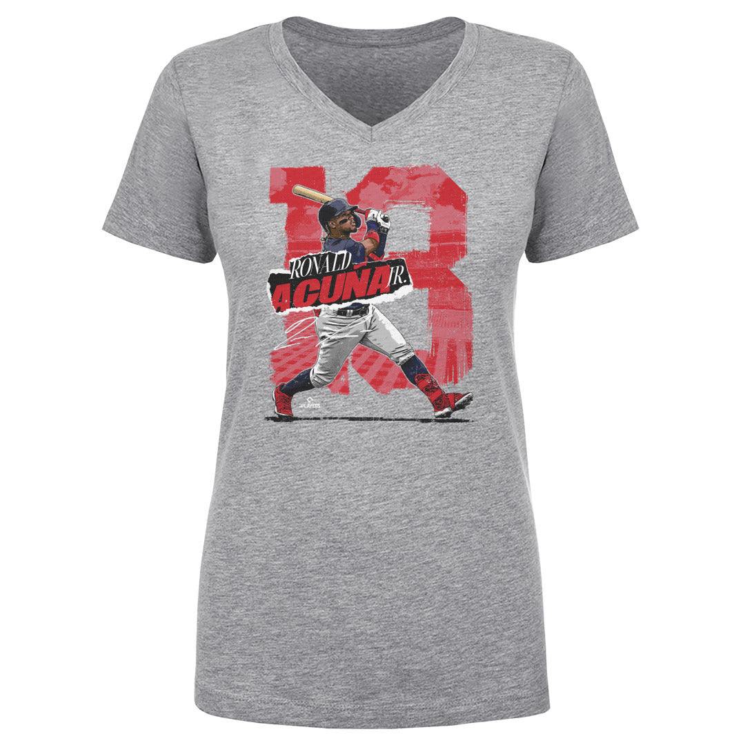 Ronald Acuna Jr. Women&#39;s V-Neck T-Shirt | 500 LEVEL