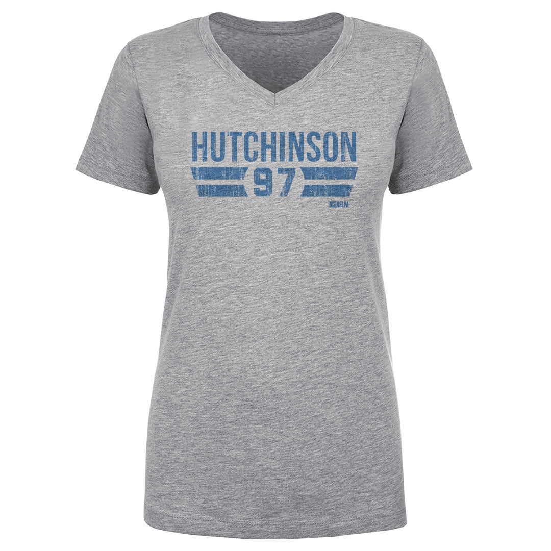 Aidan Hutchinson Women&#39;s V-Neck T-Shirt | 500 LEVEL