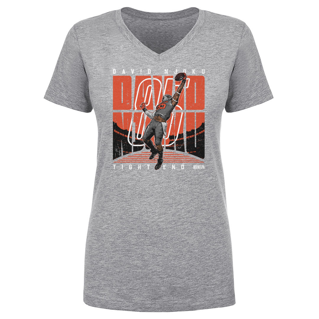 David Njoku Women&#39;s V-Neck T-Shirt | 500 LEVEL