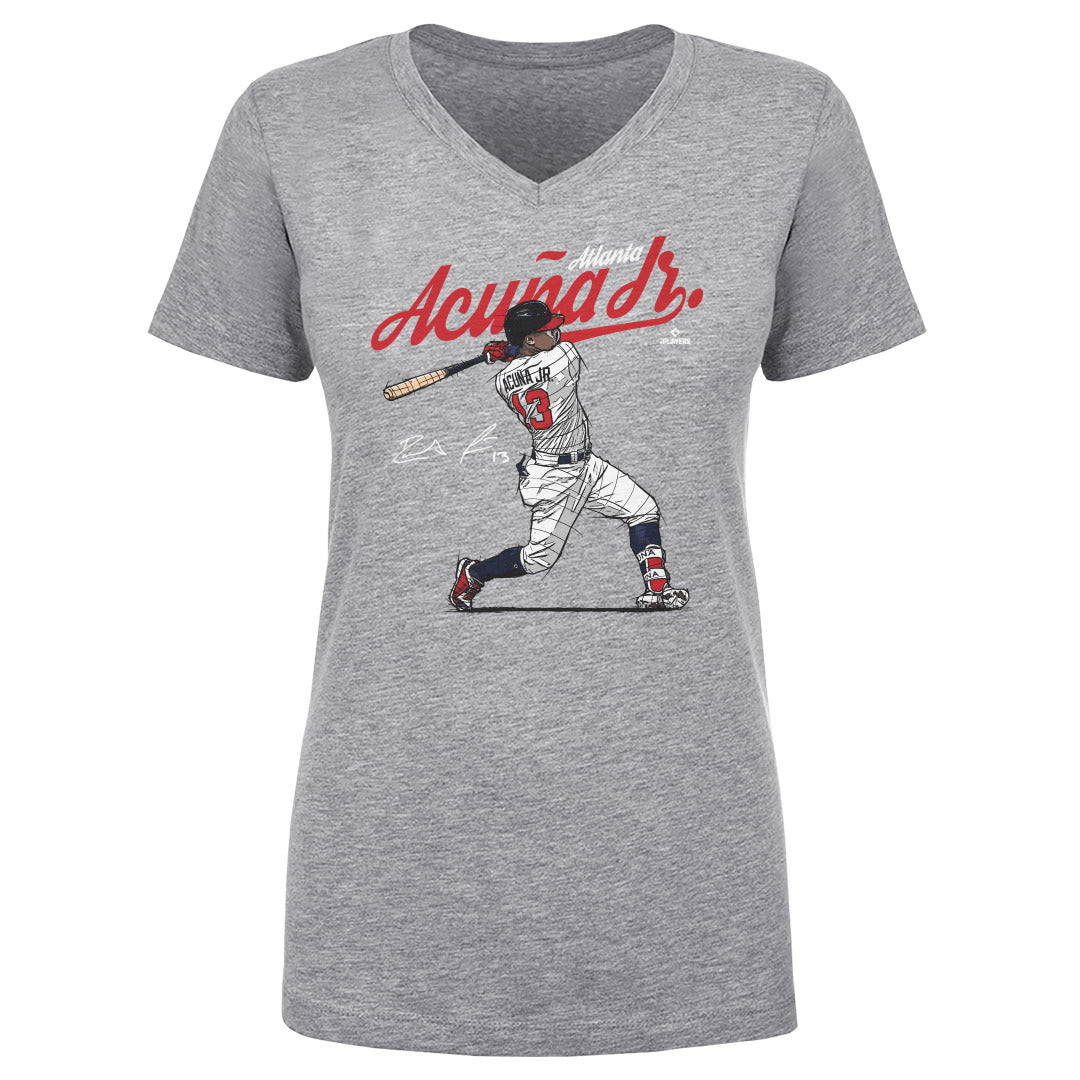 Ronald Acuna Jr. Women&#39;s V-Neck T-Shirt | 500 LEVEL