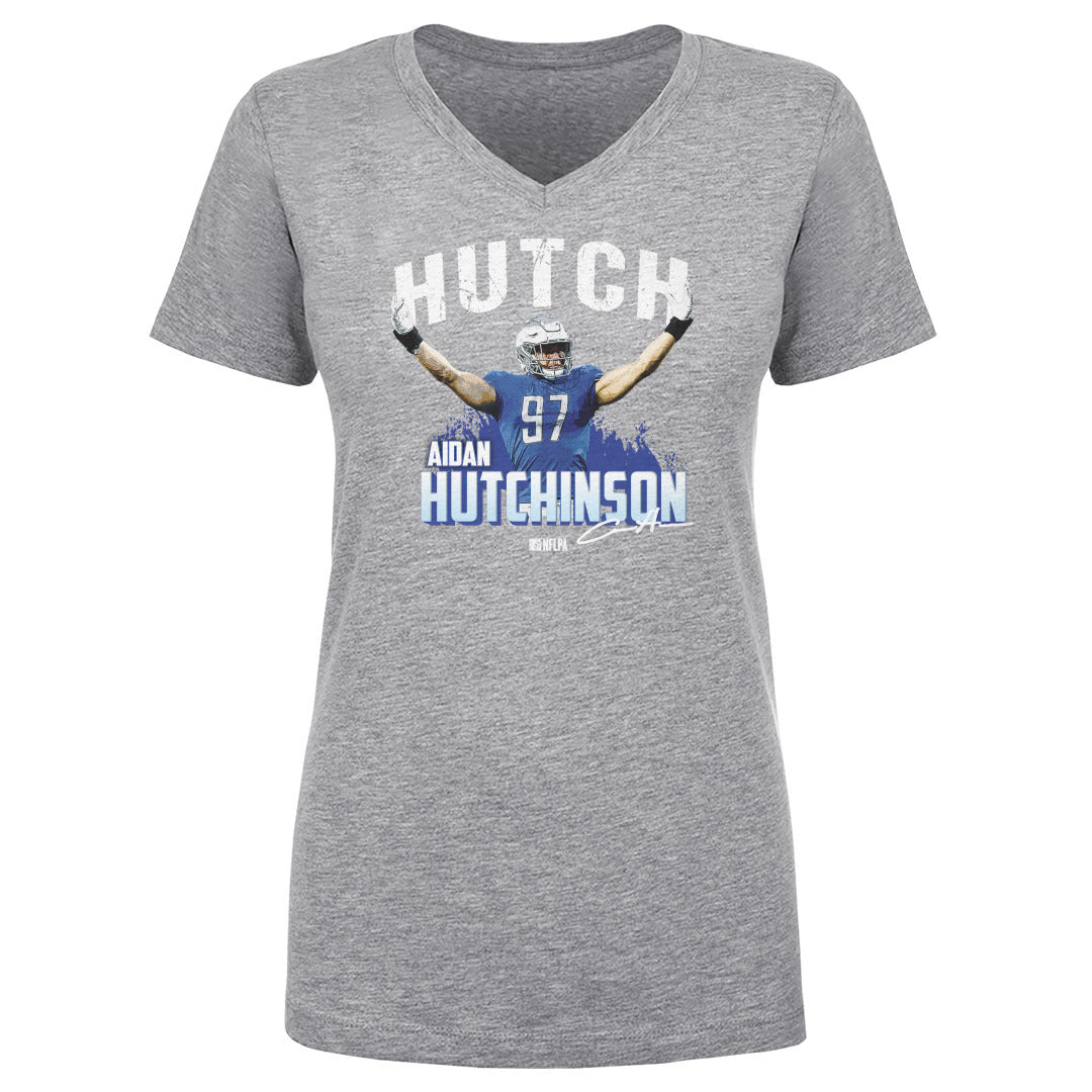 Aidan Hutchinson Women&#39;s V-Neck T-Shirt | 500 LEVEL