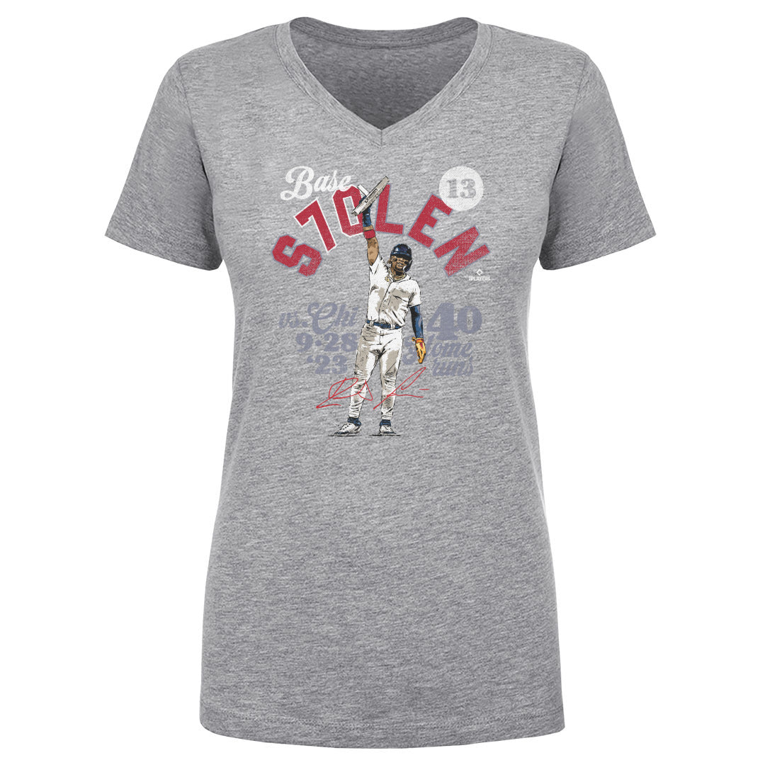 Ronald Acuna Jr. Women&#39;s V-Neck T-Shirt | 500 LEVEL