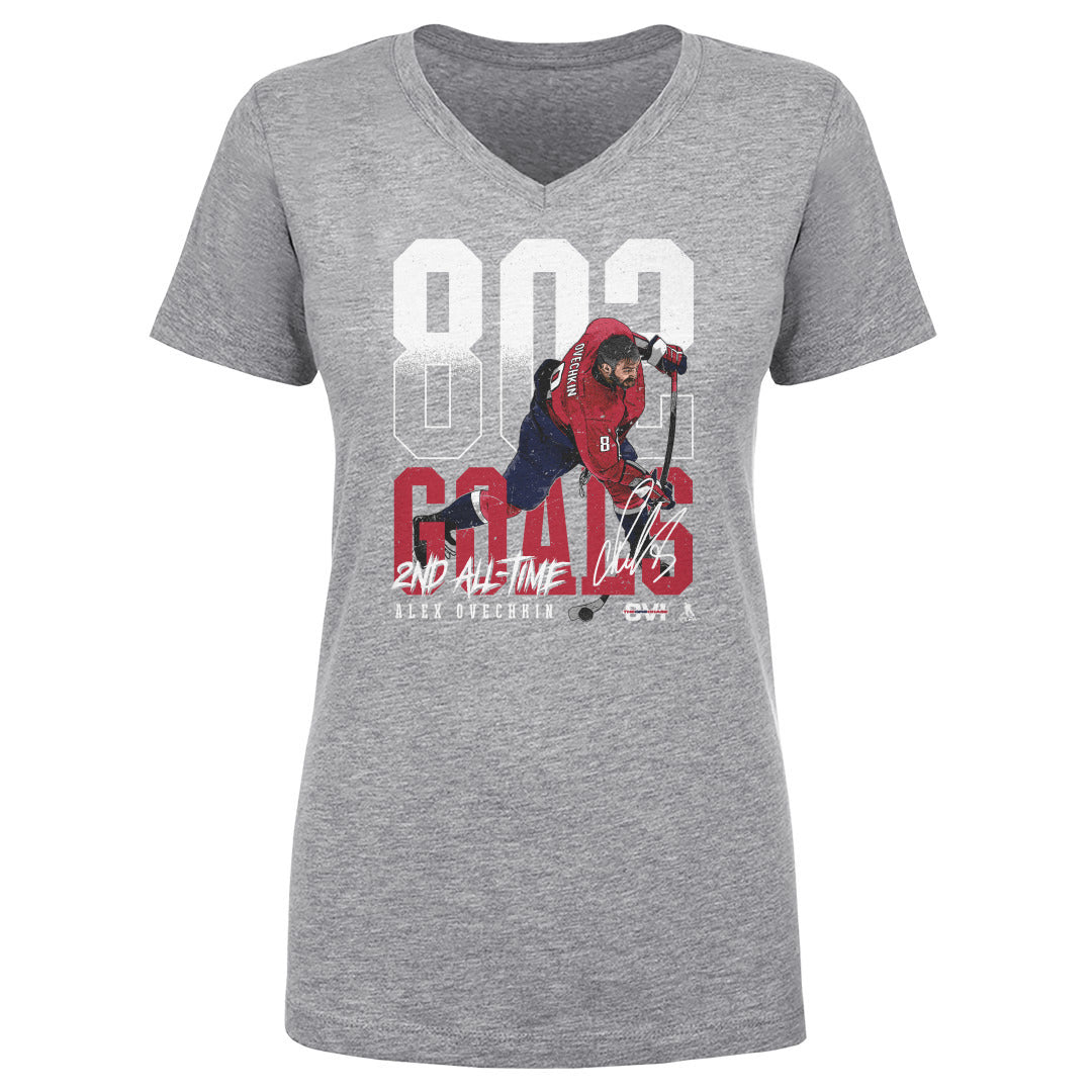 Alex Ovechkin Women&#39;s V-Neck T-Shirt | 500 LEVEL