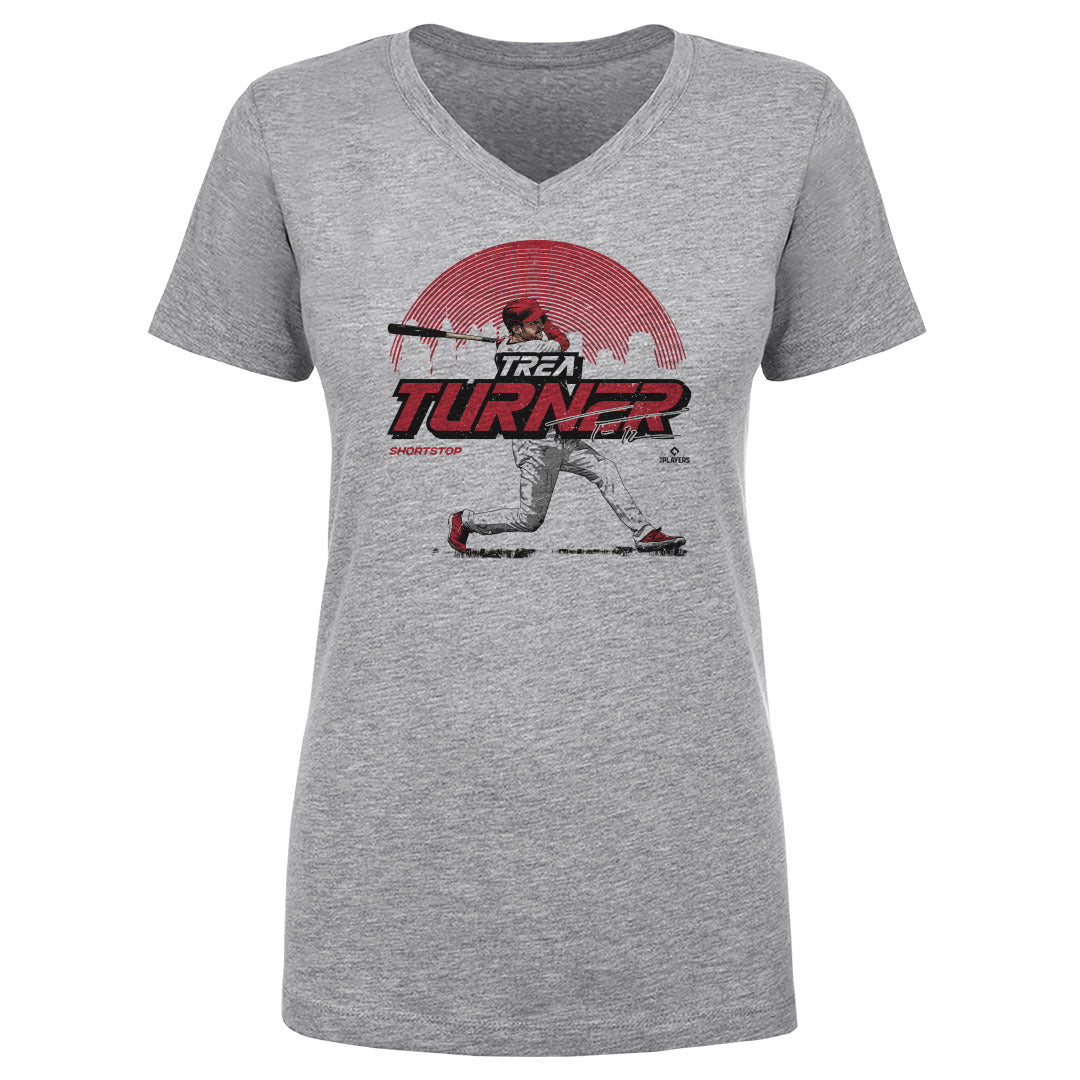 Trea Turner Women&#39;s V-Neck T-Shirt | 500 LEVEL