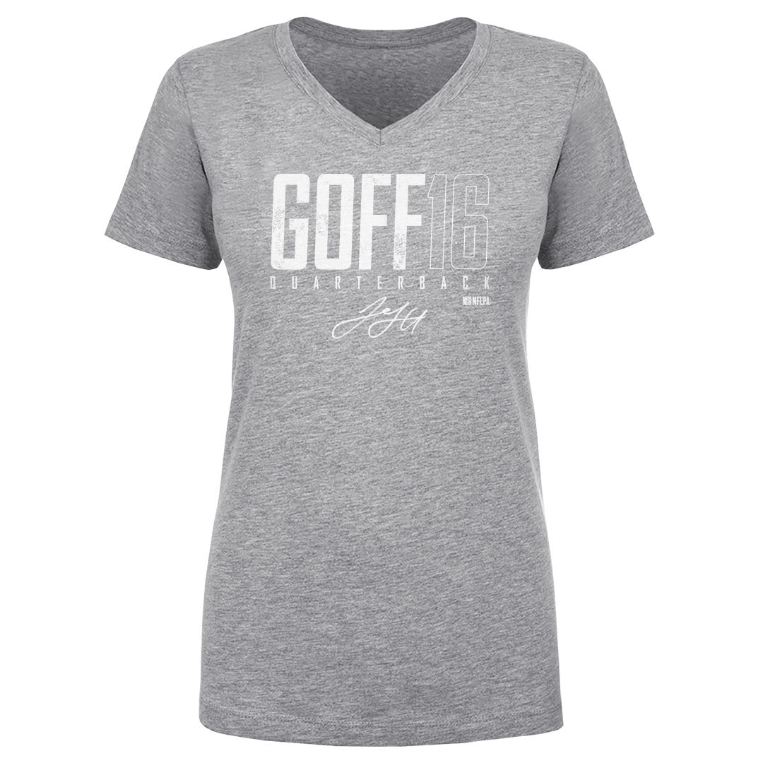 Jared Goff Women&#39;s V-Neck T-Shirt | 500 LEVEL