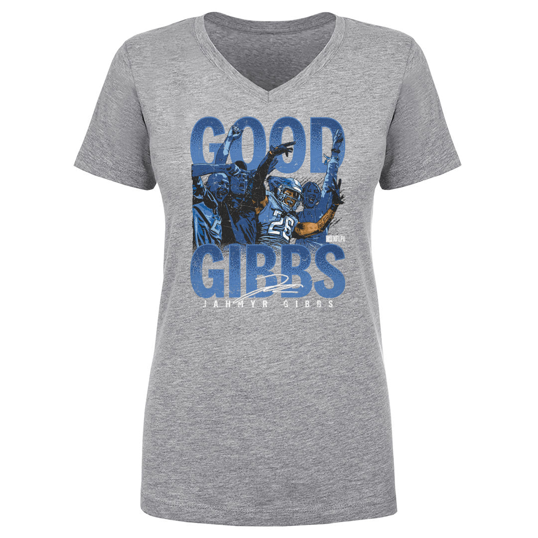 Jahmyr Gibbs Women&#39;s V-Neck T-Shirt | 500 LEVEL