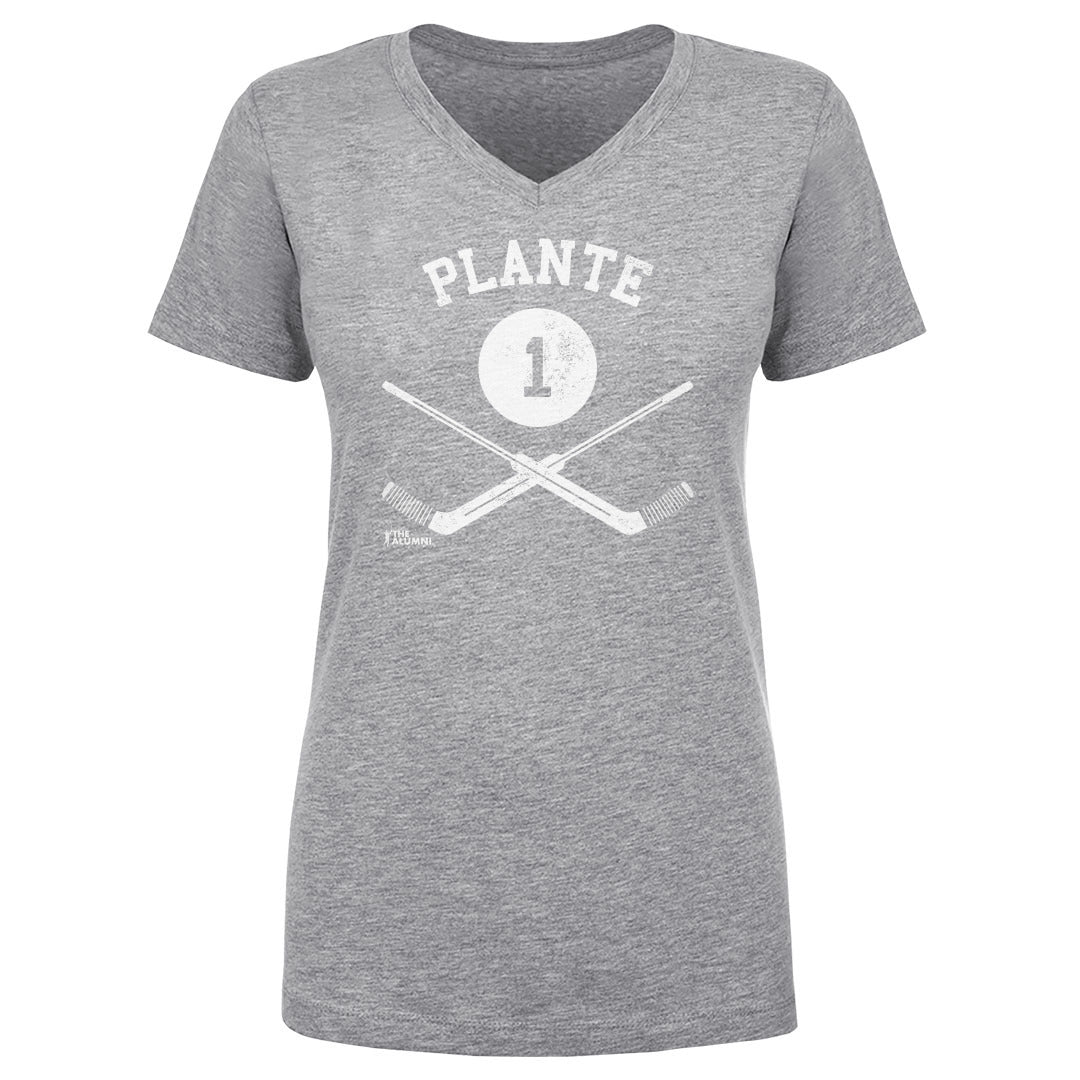 Jacques Plante Women&#39;s V-Neck T-Shirt | 500 LEVEL