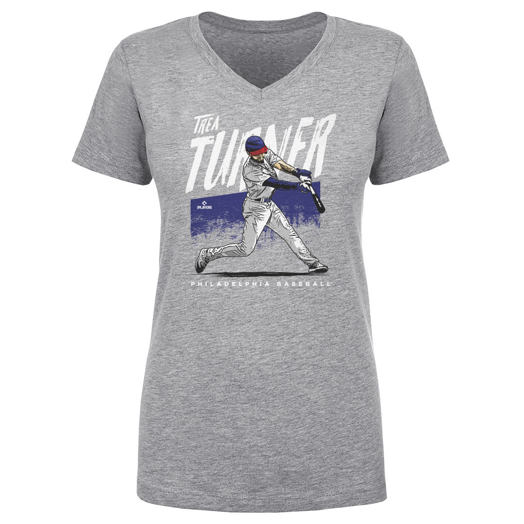 Trea Turner Women&#39;s V-Neck T-Shirt | 500 LEVEL