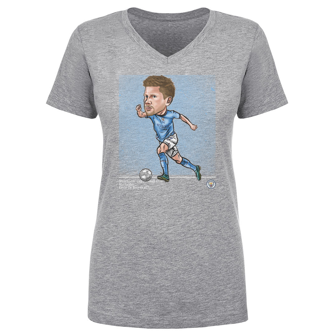 Kevin De Bruyne Women&#39;s V-Neck T-Shirt | 500 LEVEL