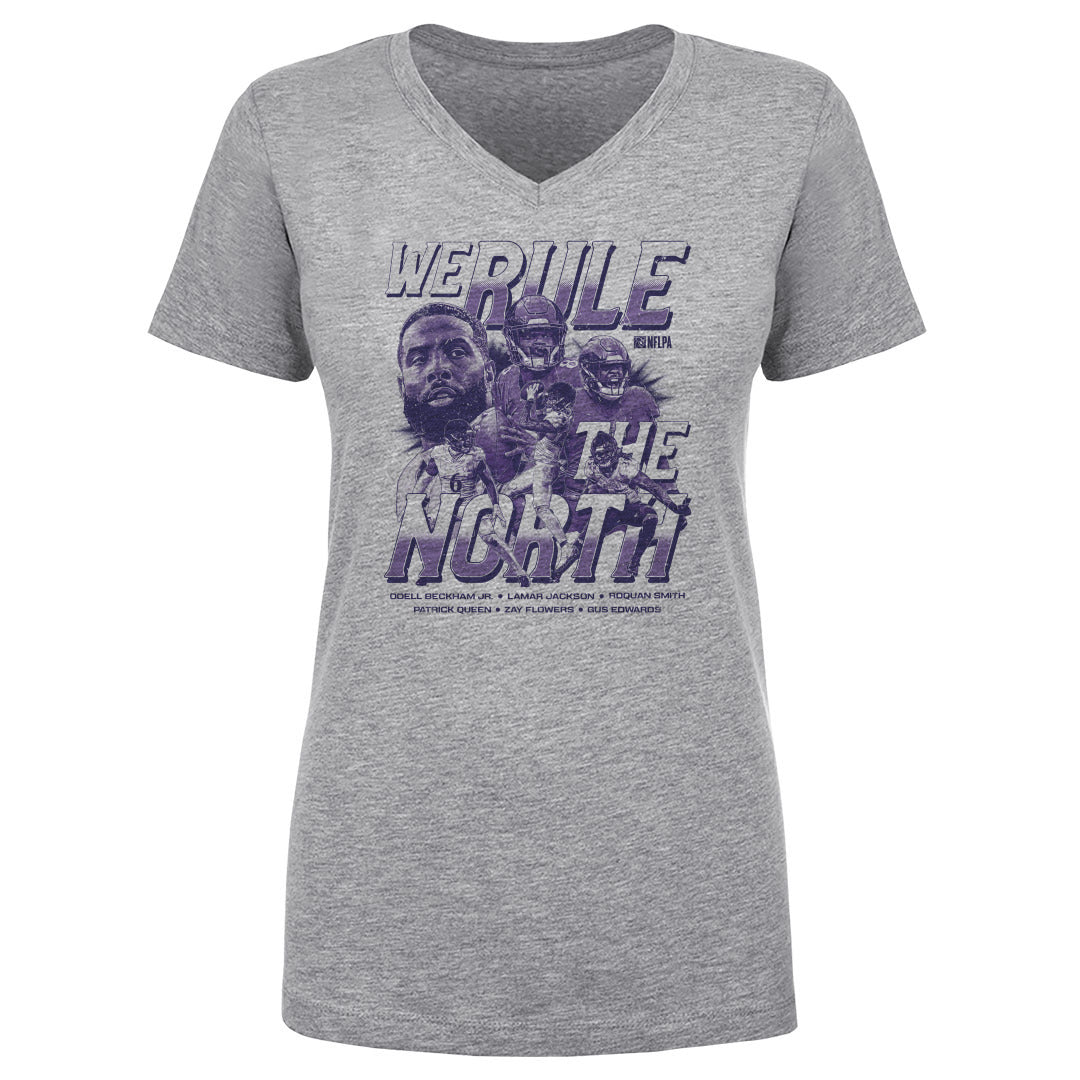 Lamar Jackson Women&#39;s V-Neck T-Shirt | 500 LEVEL