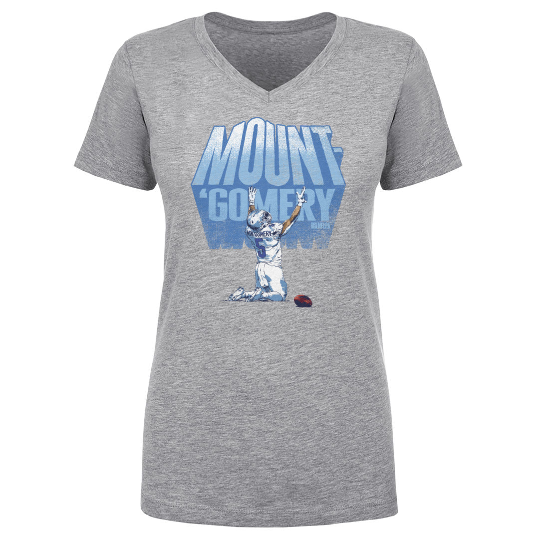 David Montgomery Women&#39;s V-Neck T-Shirt | 500 LEVEL