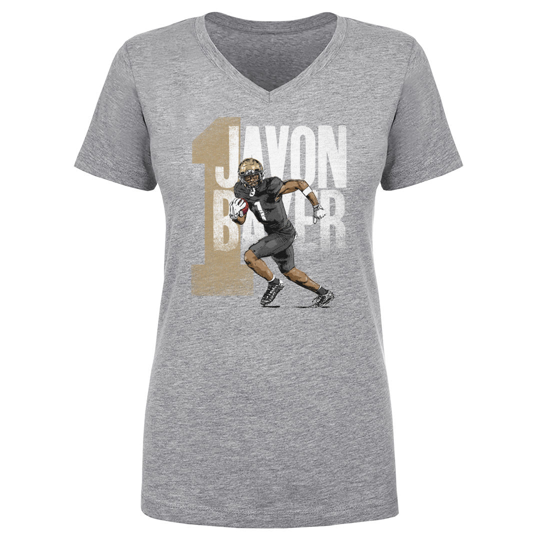 Javon Baker Women&#39;s V-Neck T-Shirt | 500 LEVEL