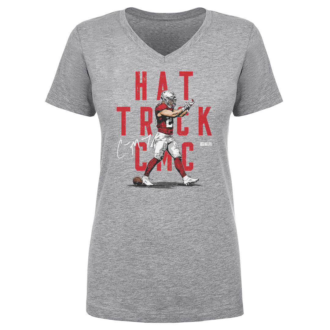 Christian McCaffrey Women&#39;s V-Neck T-Shirt | 500 LEVEL