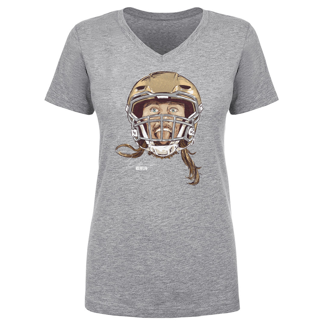 George Kittle Women&#39;s V-Neck T-Shirt | 500 LEVEL